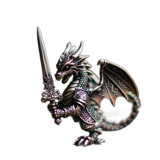 dragon, sword, staff, weapon transparent PNG cut-out