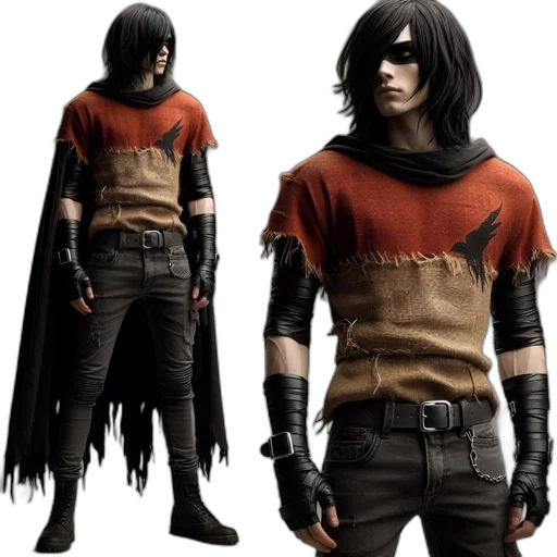 jacket, concept art, comic book art, fantasy art transparent PNG cut-out