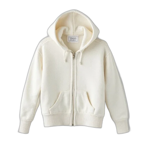 jacket, pastel, white, knitted transparent PNG cut-out