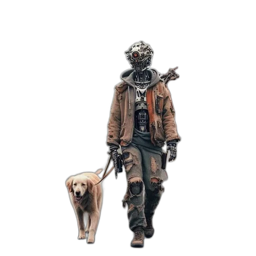 jacket, creature, animal, mask transparent PNG cut-out