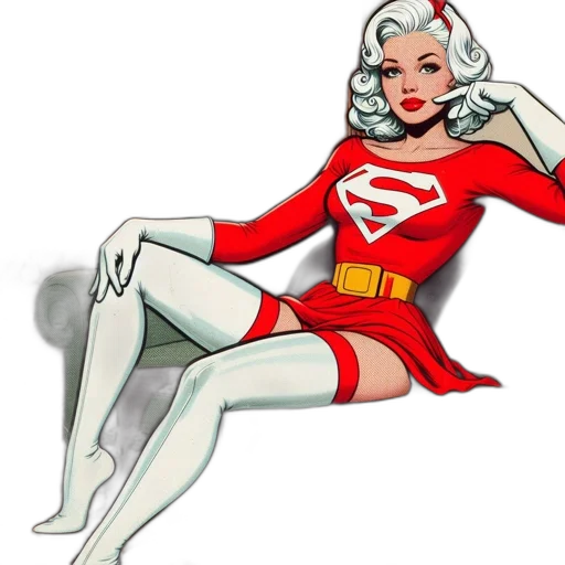 comic book art, concept art, cartoon, woman transparent PNG cut-out