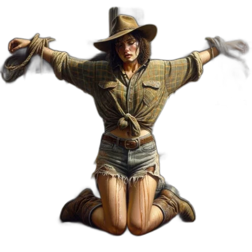 jacket, staff, hat, creature transparent PNG cut-out