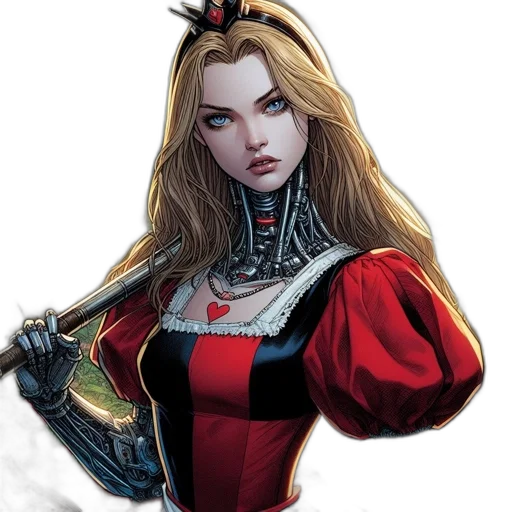 comic book art, concept art, fantasy art, red transparent PNG cut-out
