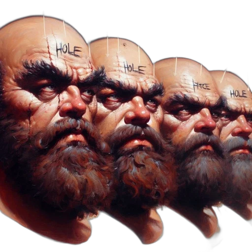 mask, face, hair, 3d render transparent PNG cut-out