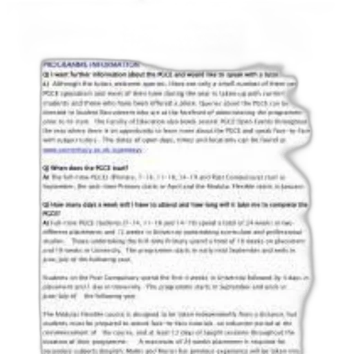 page, document, titled, pgce transparent PNG cut-out