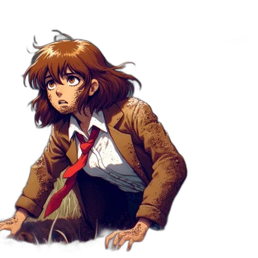 jacket, staff, weapon, concept art transparent PNG cut-out