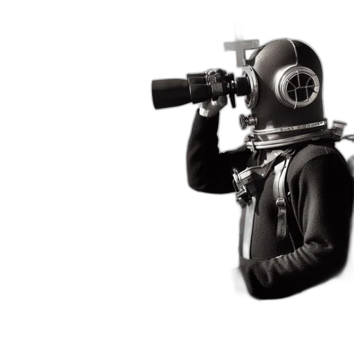 robot, staff, weapon, jacket transparent PNG cut-out
