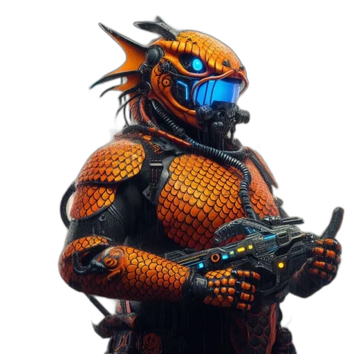 robot, weapon, dragon, mask transparent PNG cut-out