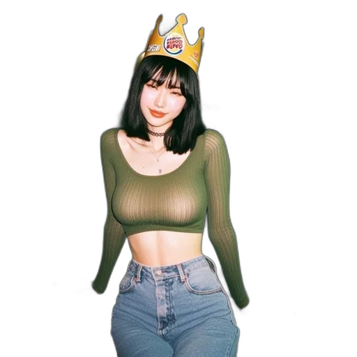 crown, hat, dress, jacket transparent PNG cut-out