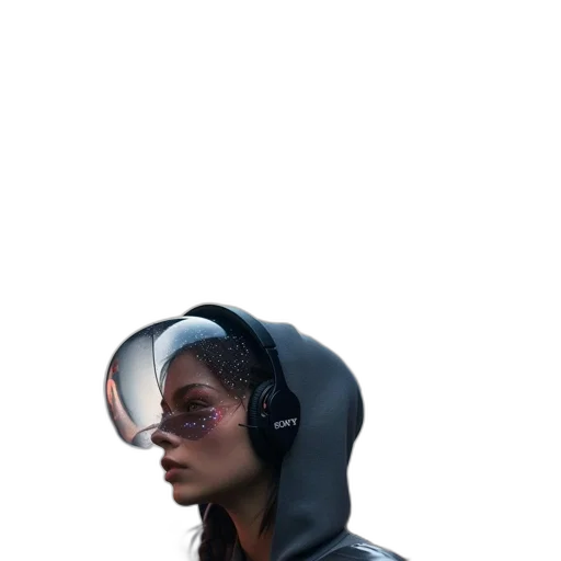 jacket, face, robot, mask transparent PNG cut-out