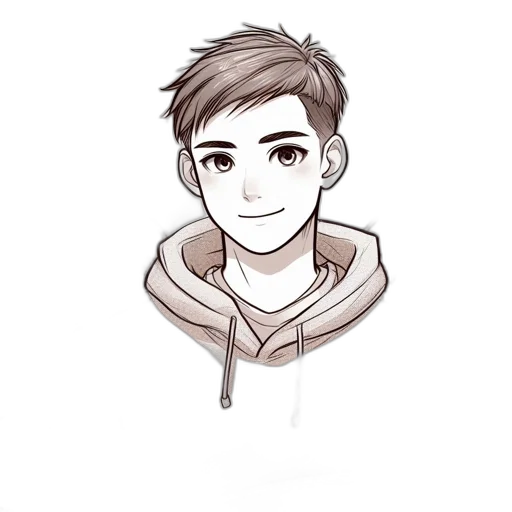 face, staff, jacket, creature transparent PNG cut-out