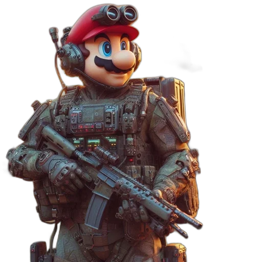 weapon, animal, robot, staff transparent PNG cut-out
