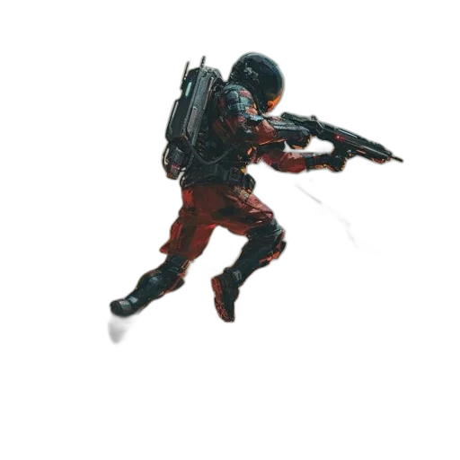 weapon, robot, staff, creature transparent PNG cut-out