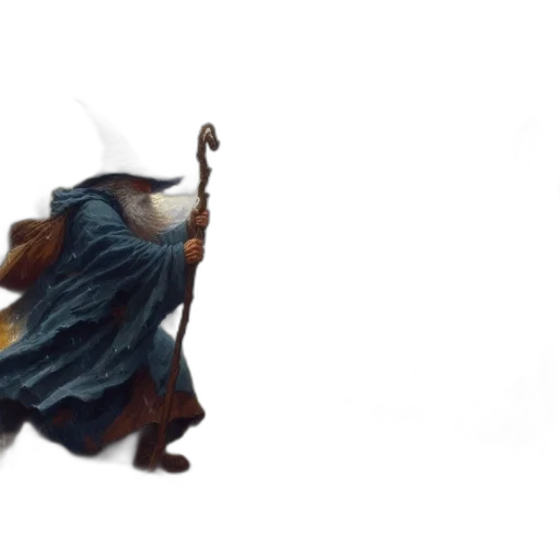 dragon, creature, animal, staff transparent PNG cut-out