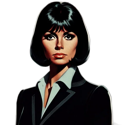 face, jacket, staff, comic book art transparent PNG cut-out