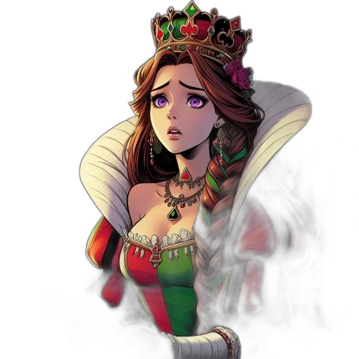 crown, dress, jewelry, fantasy art transparent PNG cut-out