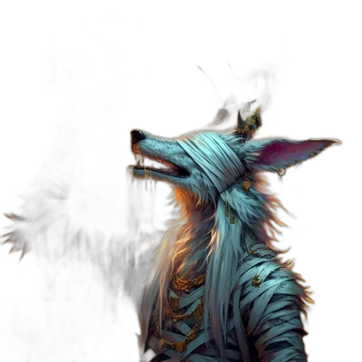 mask, creature, staff, animal transparent PNG cut-out