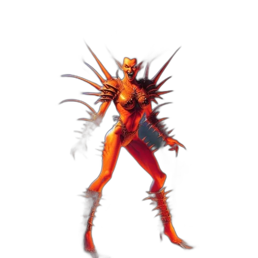 weapon, robot, hair, creature transparent PNG cut-out