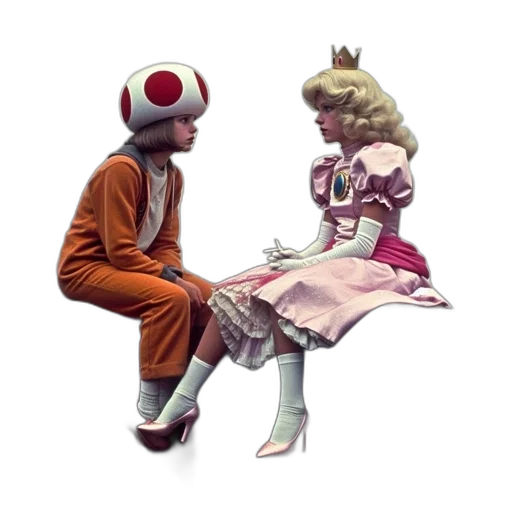 robot, crown, dress, mask transparent PNG cut-out