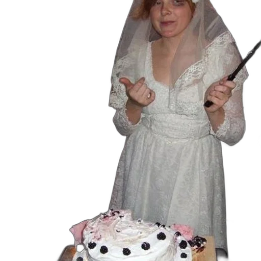 dress, staff, hat, umbrella transparent PNG cut-out