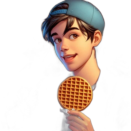 hat, food, face, cartoon transparent PNG cut-out