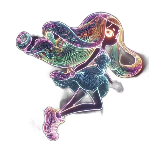 hair, shoes, creature, weapon transparent PNG cut-out