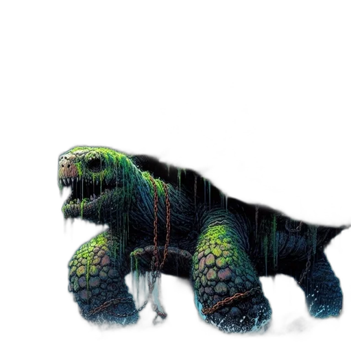 creature, animal, dragon, staff transparent PNG cut-out