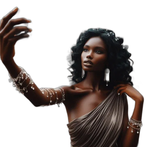 jewelry, dress, fantasy art, concept art transparent PNG cut-out