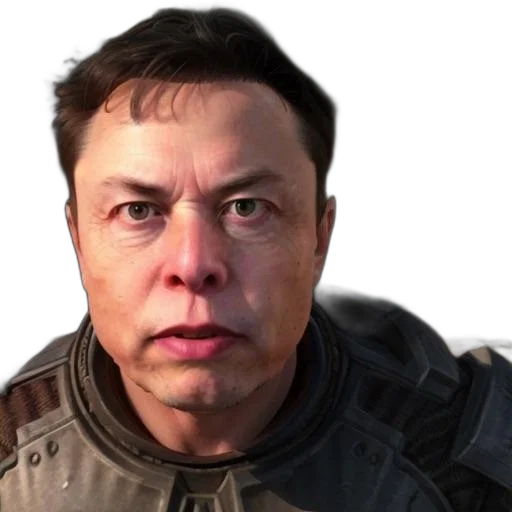 face, robot, creature, staff transparent PNG cut-out