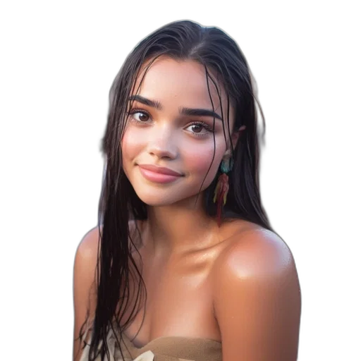 jewelry, face, hair, dress transparent PNG cut-out