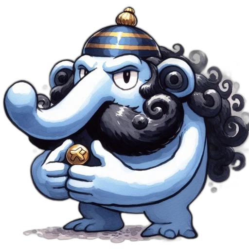 staff, creature, animal, crown transparent PNG cut-out