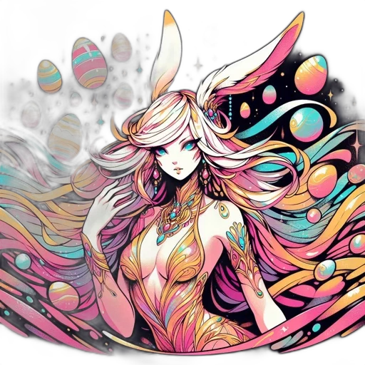 mask, dress, crown, fantasy art transparent PNG cut-out