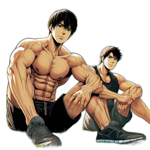 comic book art, concept art, photorealistic, anime transparent PNG cut-out
