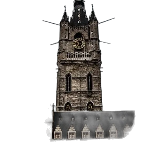 building, staff, crown, jewelry transparent PNG cut-out