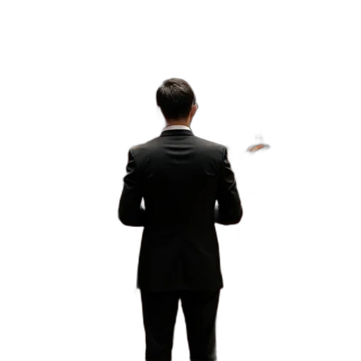 staff, jacket, dress, face transparent PNG cut-out