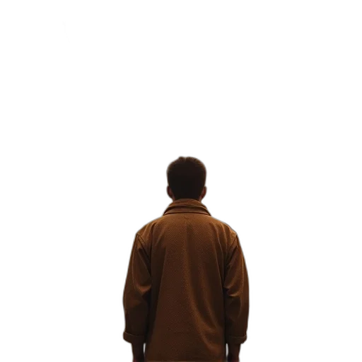 jacket, staff, face, robot transparent PNG cut-out