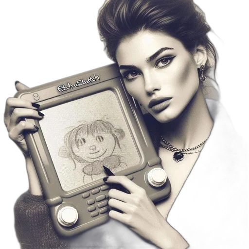 face, robot, jewelry, pencil sketch transparent PNG cut-out