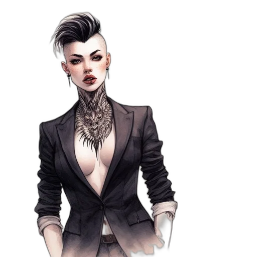 jacket, dress, staff, jewelry transparent PNG cut-out