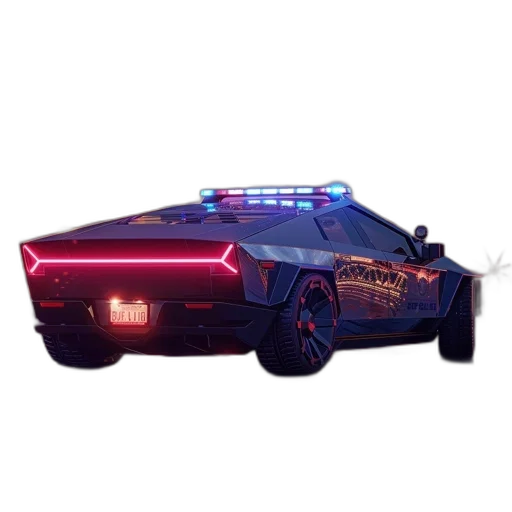 car, weapon, concept art, cyberpunk transparent PNG cut-out
