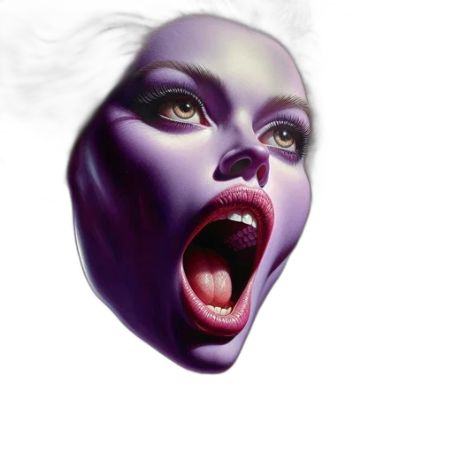 face, mask, creature, hair transparent PNG cut-out