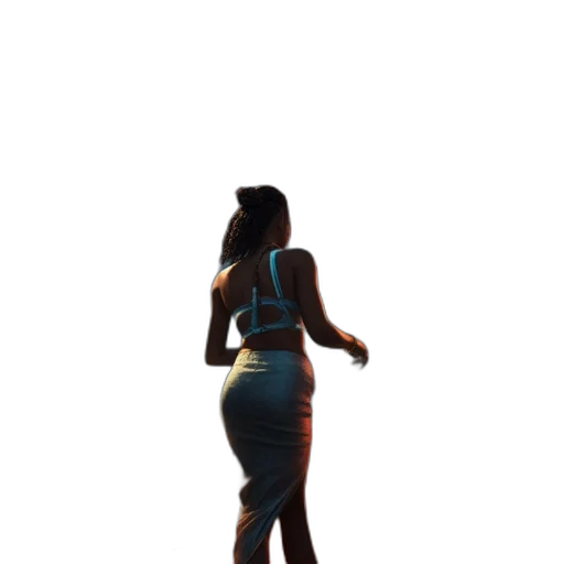 dress, jacket, robot, staff transparent PNG cut-out