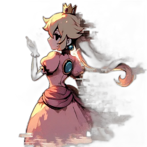crown, dress, staff, robot transparent PNG cut-out