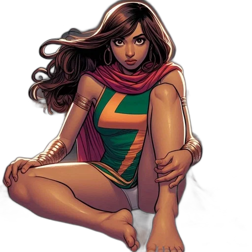 comic book art, concept art, fantasy art, female transparent PNG cut-out