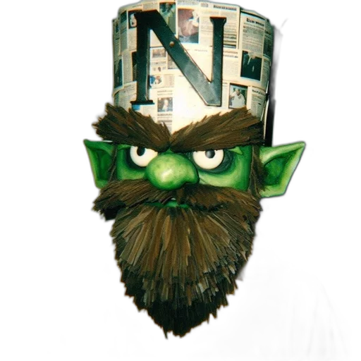 hat, mask, staff, face transparent PNG cut-out