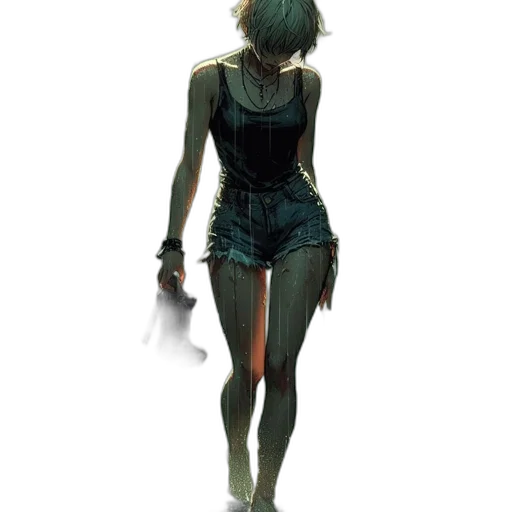 dress, mask, creature, weapon transparent PNG cut-out