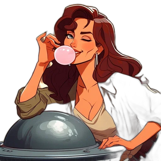 staff, concept art, cartoon, comic book art transparent PNG cut-out