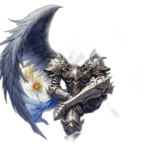 sword, weapon, dragon, staff transparent PNG cut-out