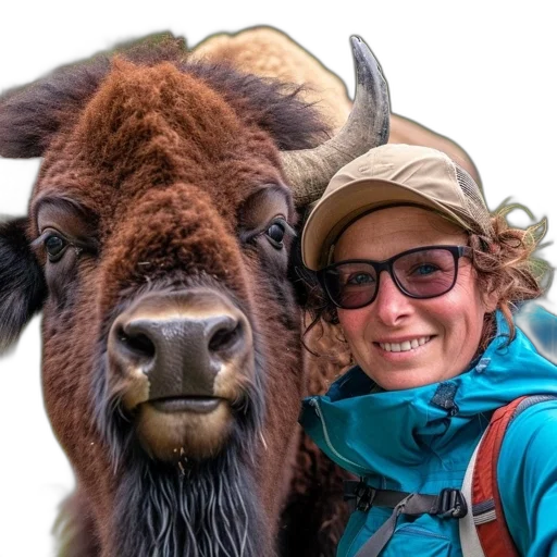 animal, face, staff, hat transparent PNG cut-out