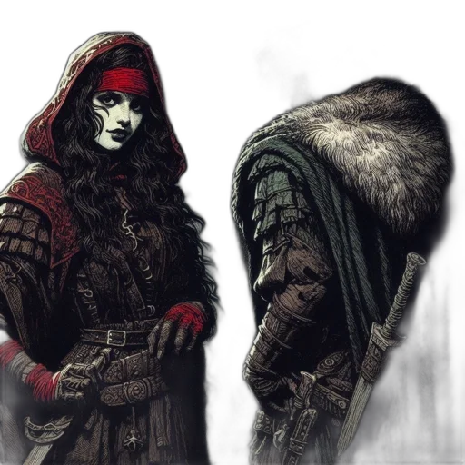 mask, jacket, concept art, fantasy art transparent PNG cut-out