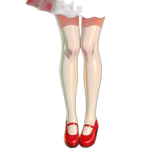 dress, staff, shoes, weapon transparent PNG cut-out